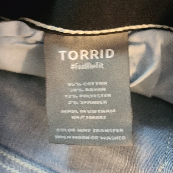 Sz 20 High Rise Torrid Kick Boot Capri - Picture 4 of 4